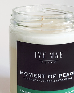 Moment of Peace | Lavender + Cedar Soy Candle