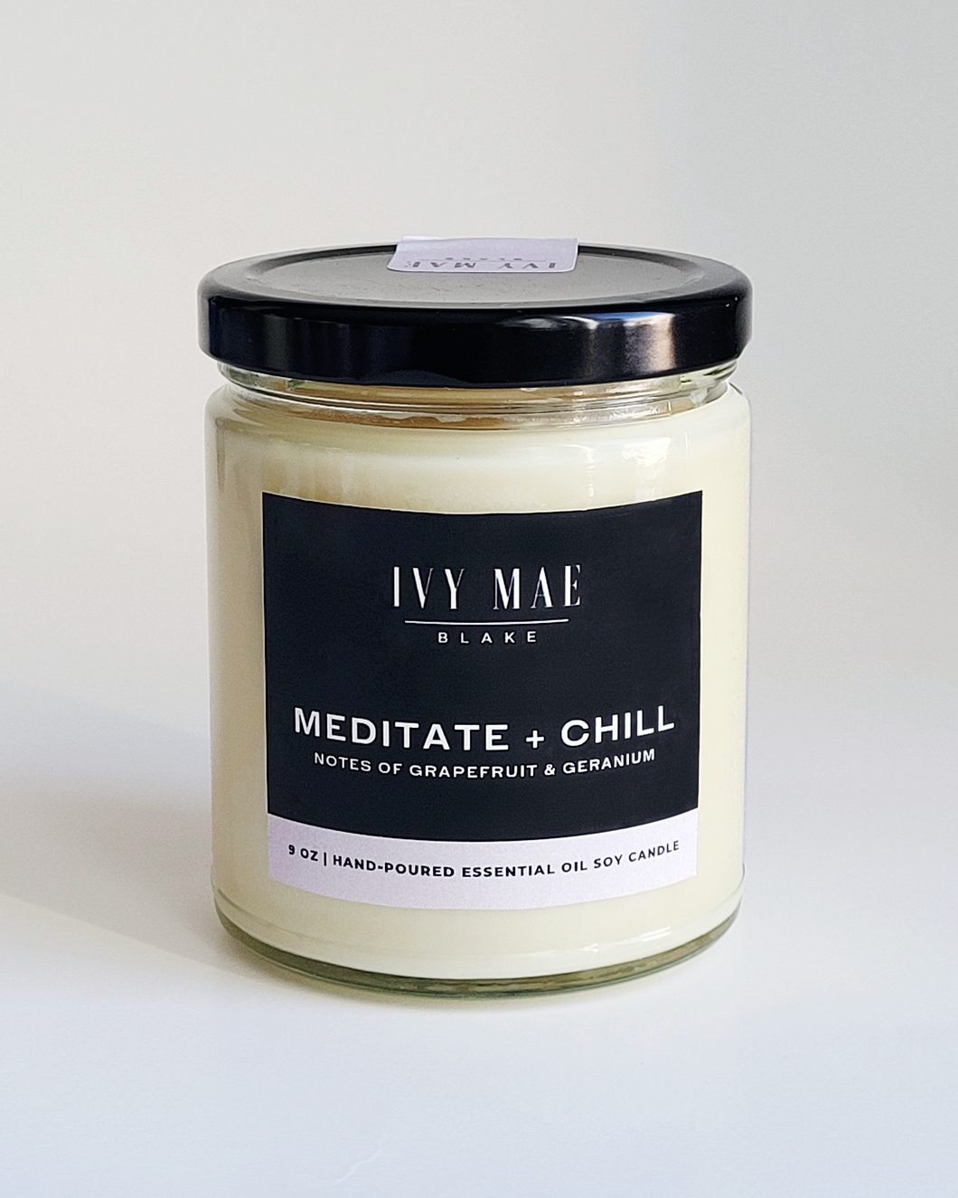Meditate + Chill | Grapefruit + Geranium Soy Candle